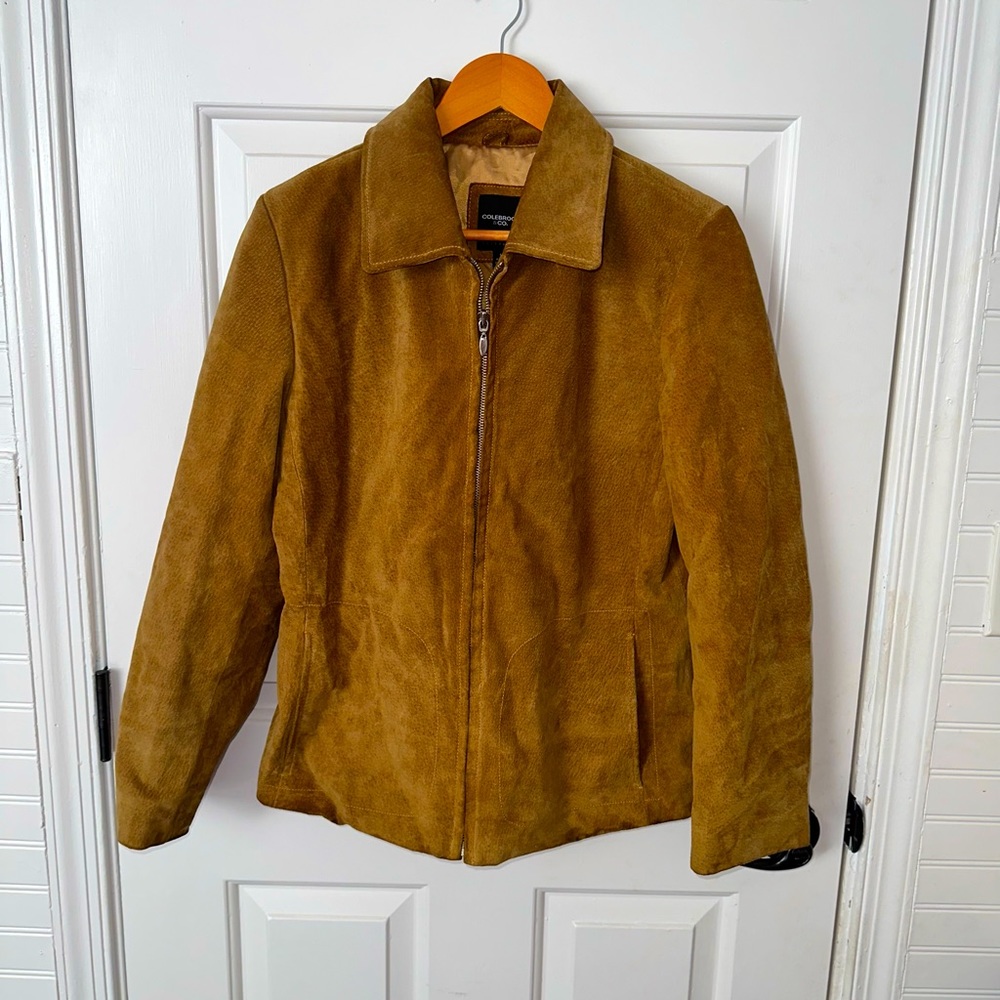 Vtg Colebrook Suede Leather Medium Jacket with Zipper